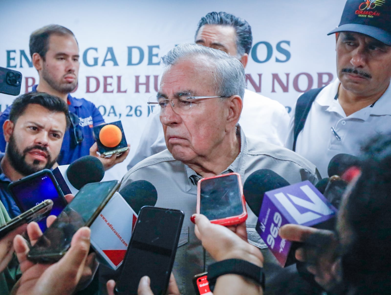 “Pueden ser hasta 6 mil familias afectadas en Sinaloa”: Rubén Rocha; hoy concluye censo de daños por ‘Norma’