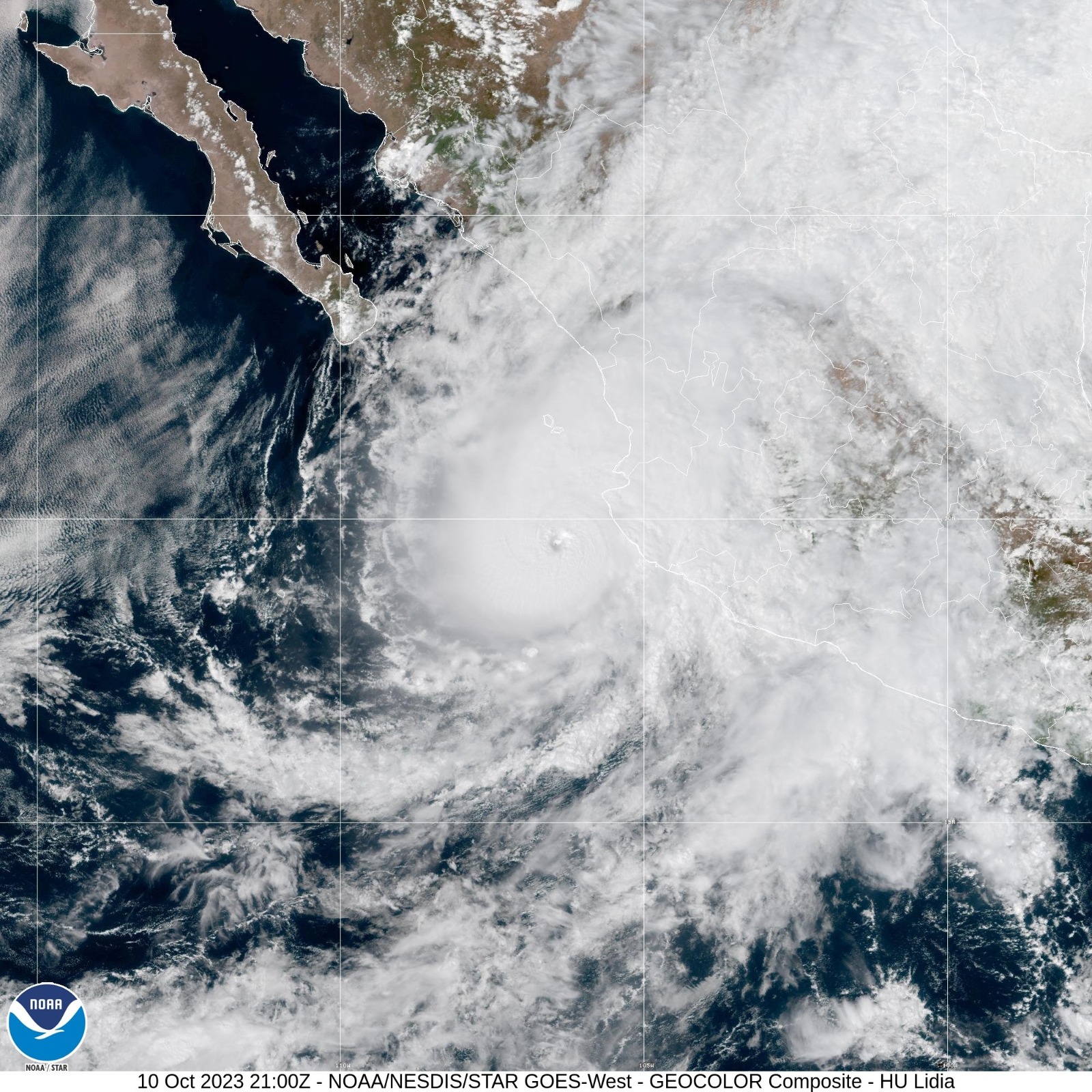 ‘Lidia’ ya es huracán categoría 4; es posible se siga fortaleciendo antes de tocar tierra