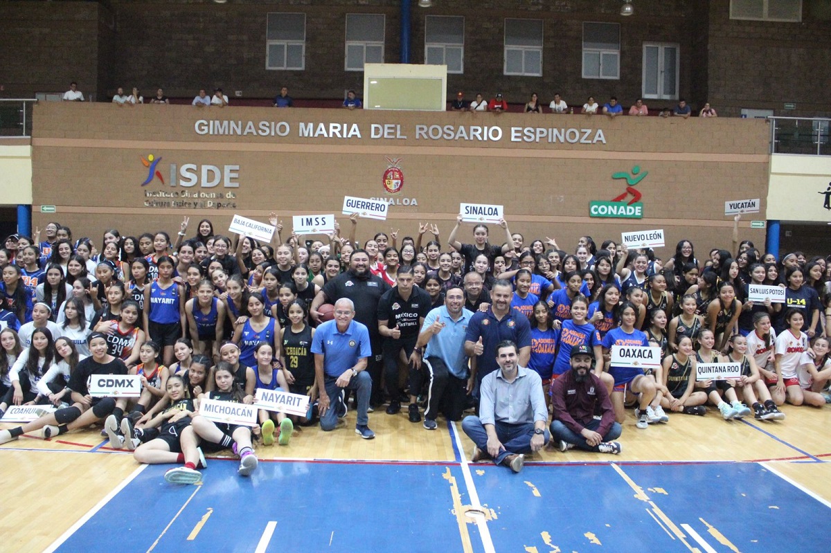 Inauguran el Nacional de Basquetbol Femenil sub 14 en Culiacán