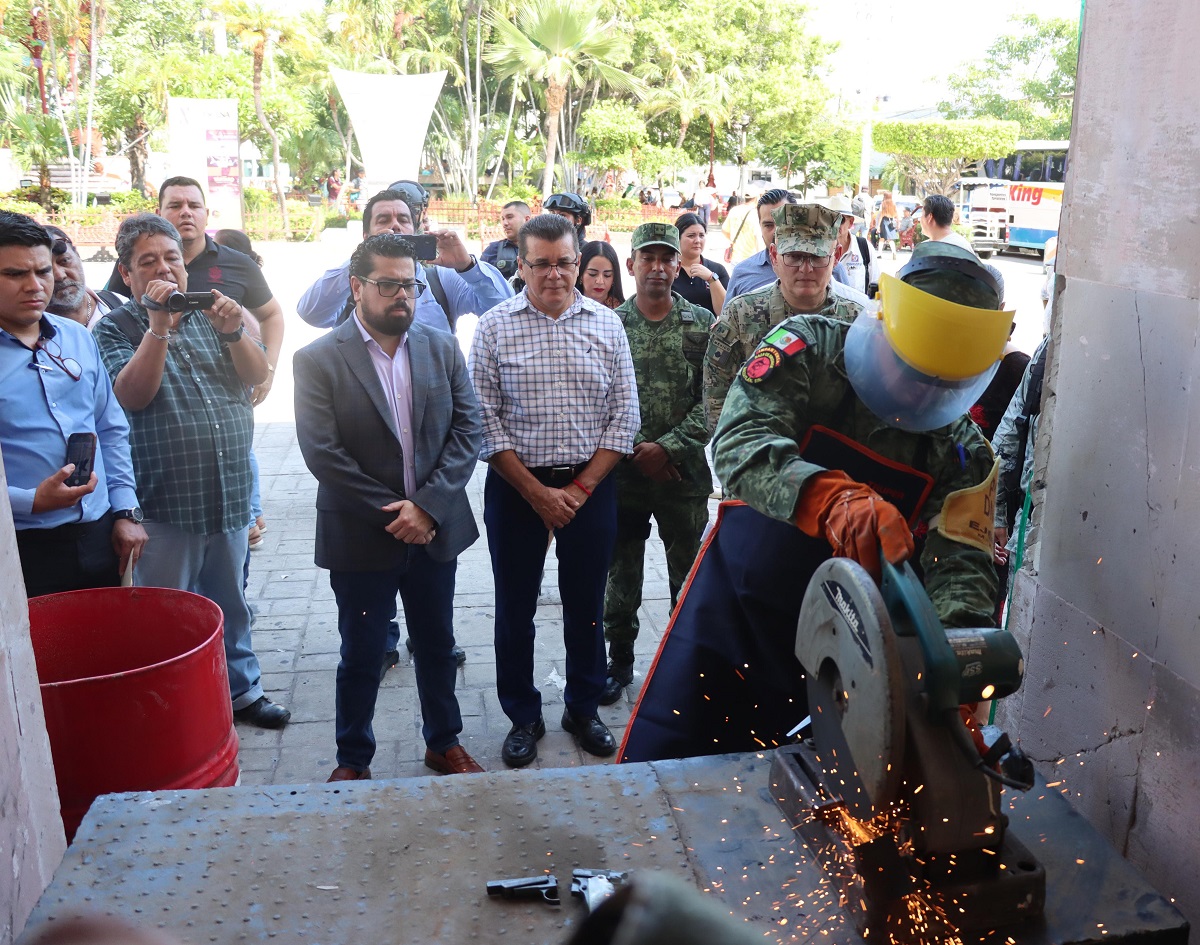 Hasta 12 mil pesos podrán recibir los que donen armas de fuego en Mazatlán, Rosario y Escuinapa
