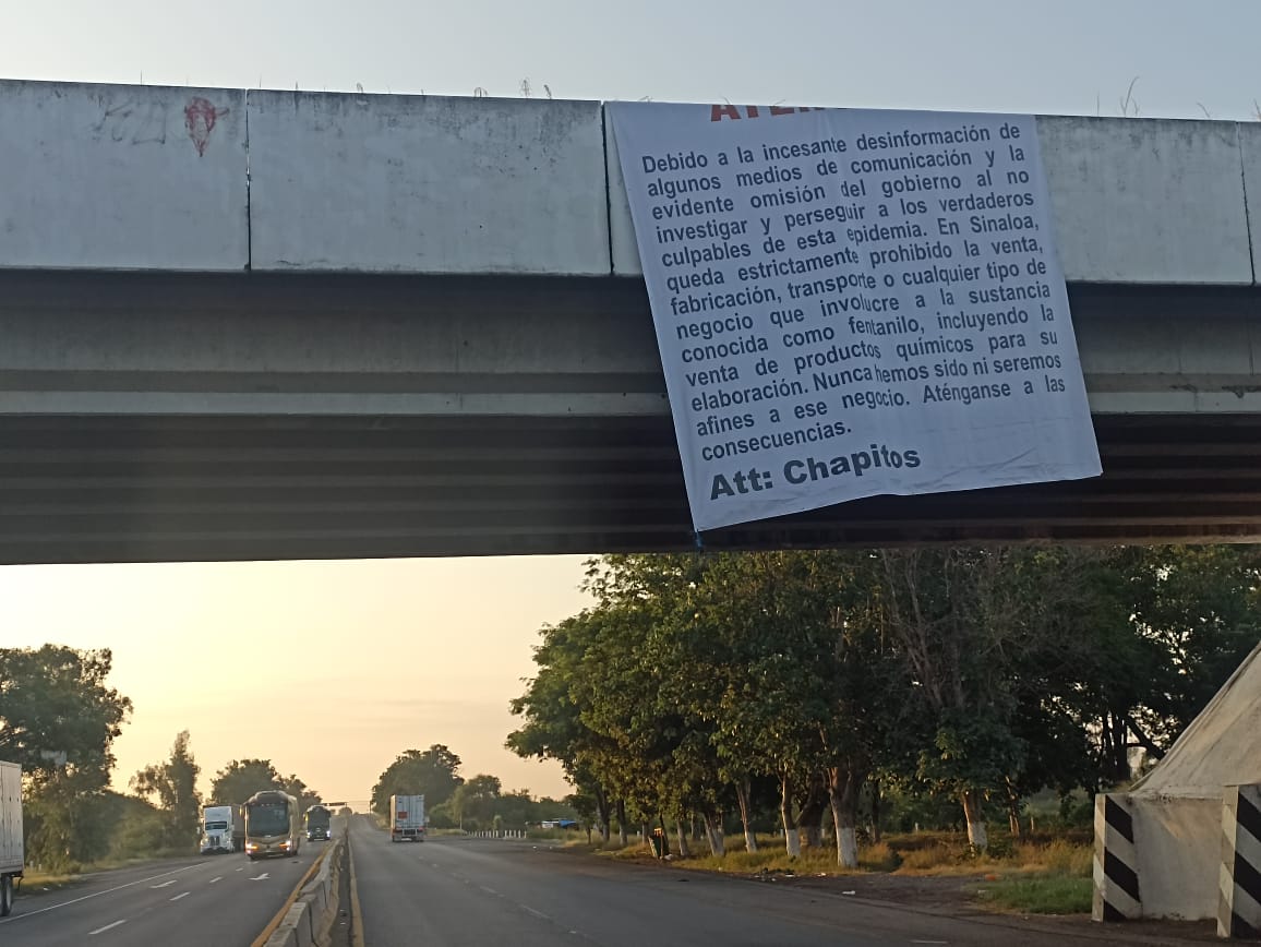 ‘En Sinaloa no hay fentanilo’: Mérida Sánchez, por narcomantas colgadas en varios municipios