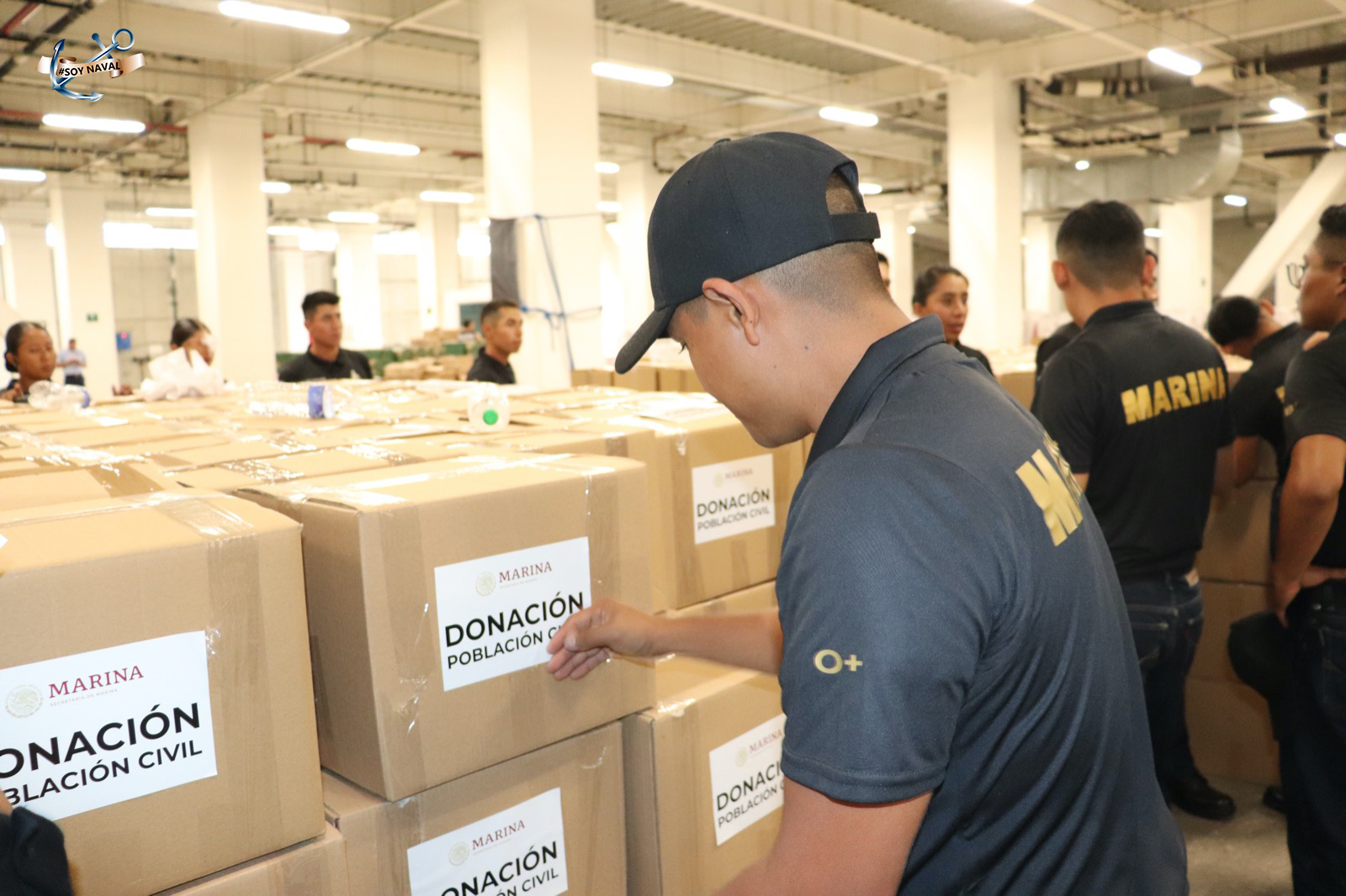 En la Octava Zona Naval instalan centro de acopio para ayudar a la gente de Guerrero