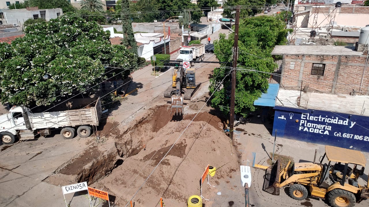 Invierte Guasave más de 9 millones en rehabilitación del drenaje de la Cuauhtémoc