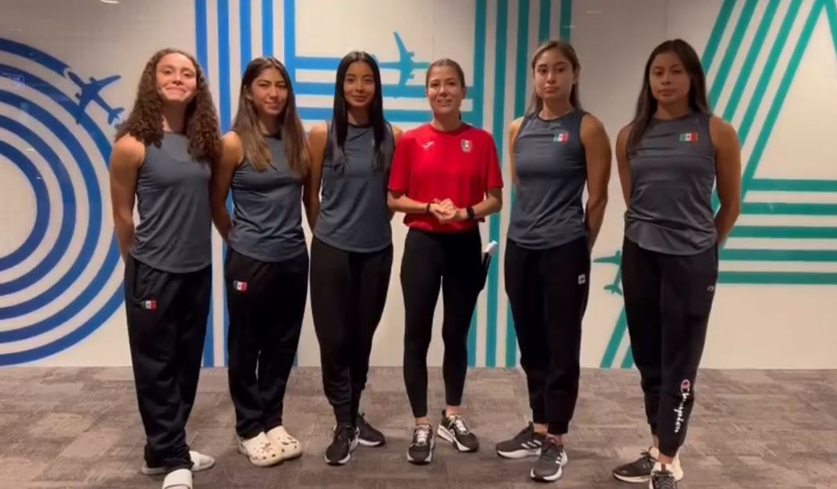 ¡Sanas y salvas! La Selección Mexicana de Gimnasia Rítmica ya abordó el avión de la Sedena en Israel