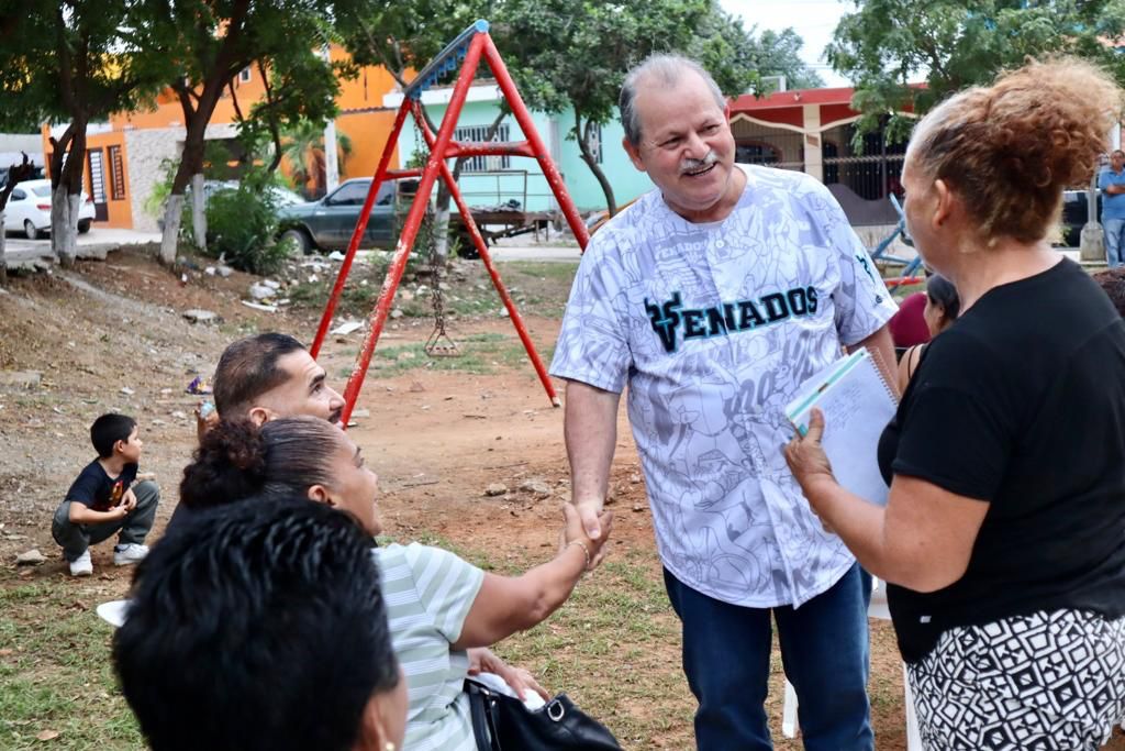 ‘Quiero ser Coordinador de la Defensa de la 4T’, dice Higuera a colonos de la Mazatlán II