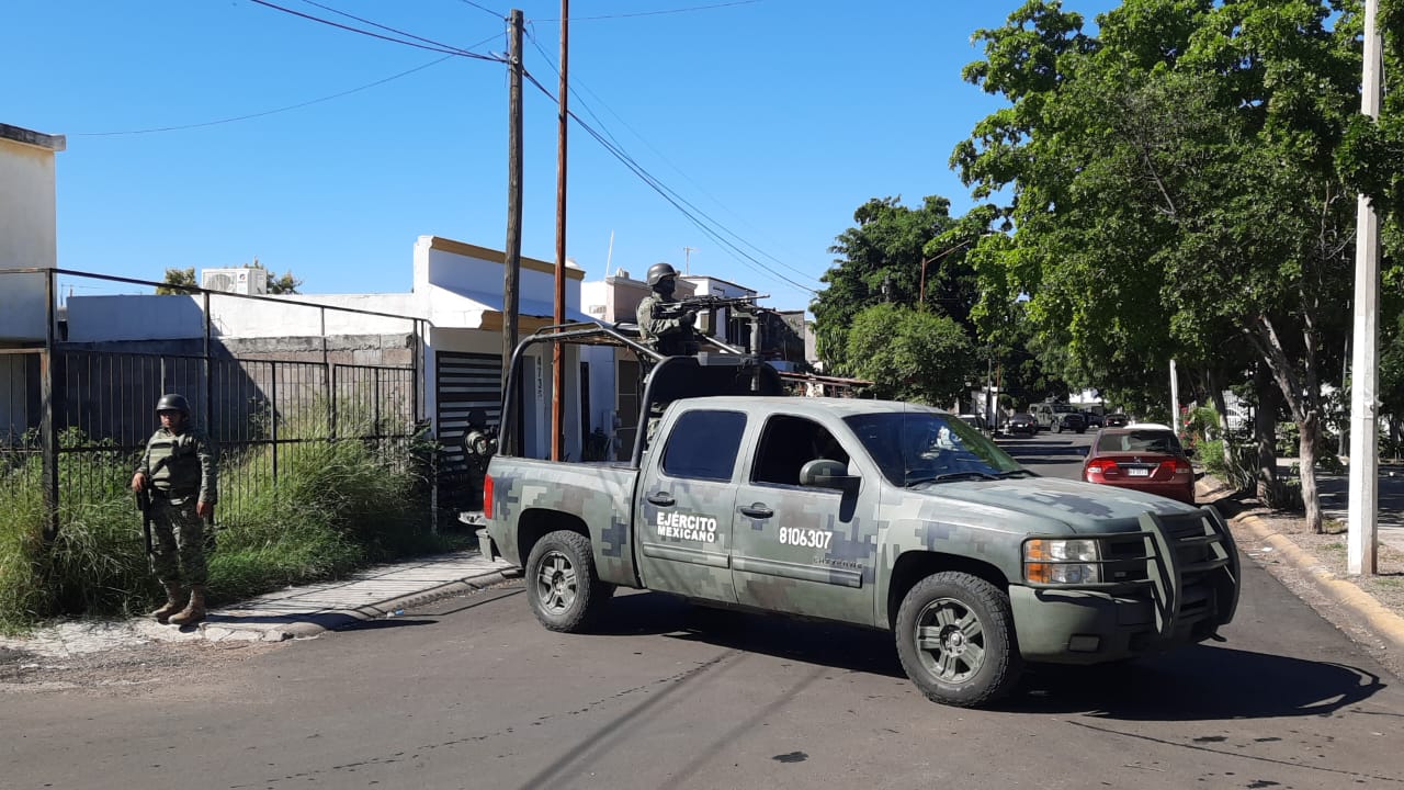 Ejército Mexicano realiza un segundo operativo en Culiacán; ahora en el sector Acueducto