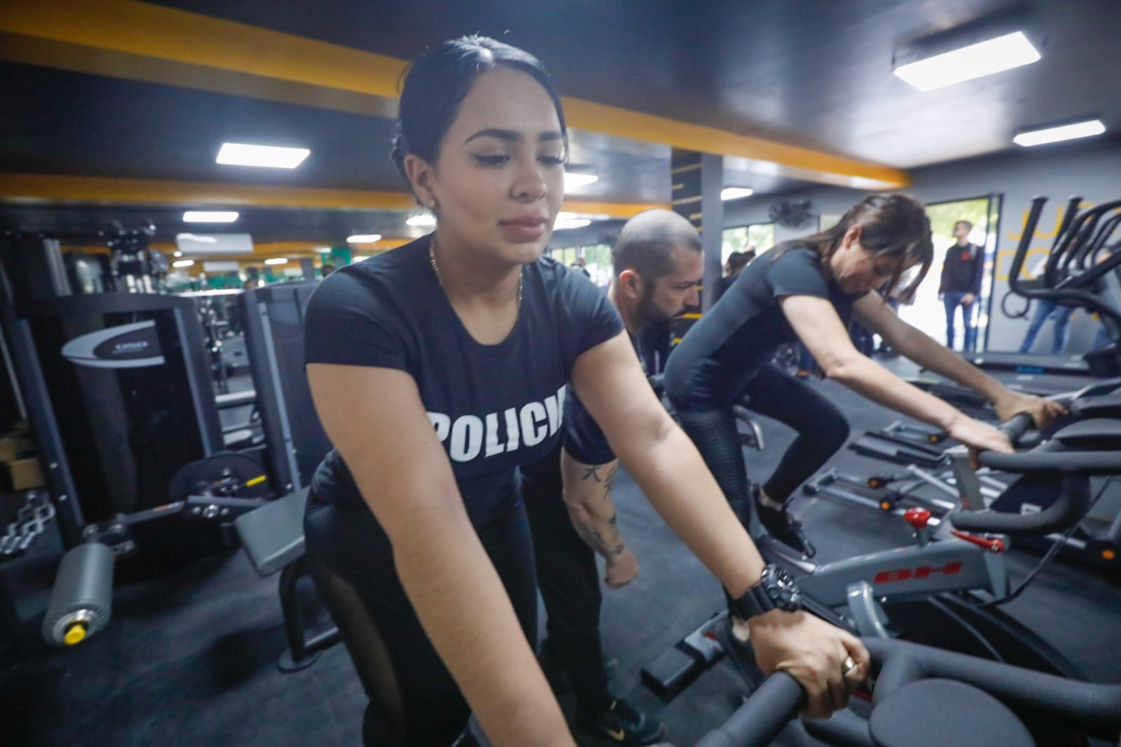 Entrega alcalde Gámez Mendívil gimnasio en la Secretaría de Seguridad Pública y Tránsito Municipal