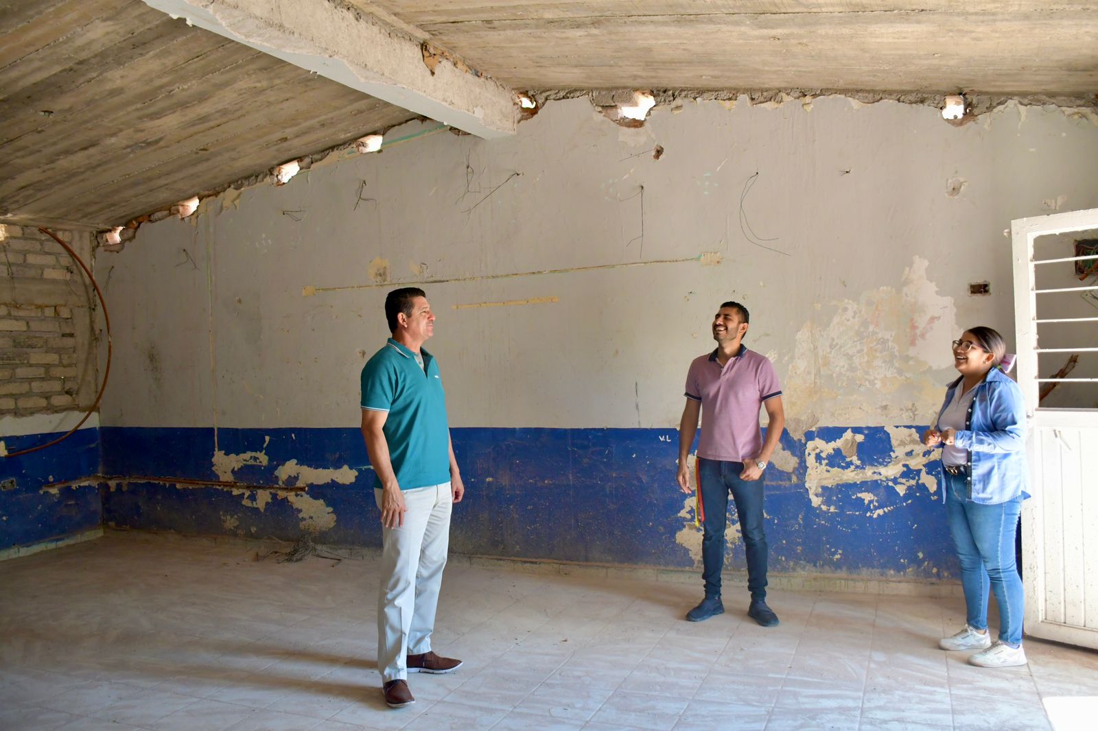 Garantizan la seguridad de los alumnos de la primaria de El Taballal con la instalación de un nuevo techo