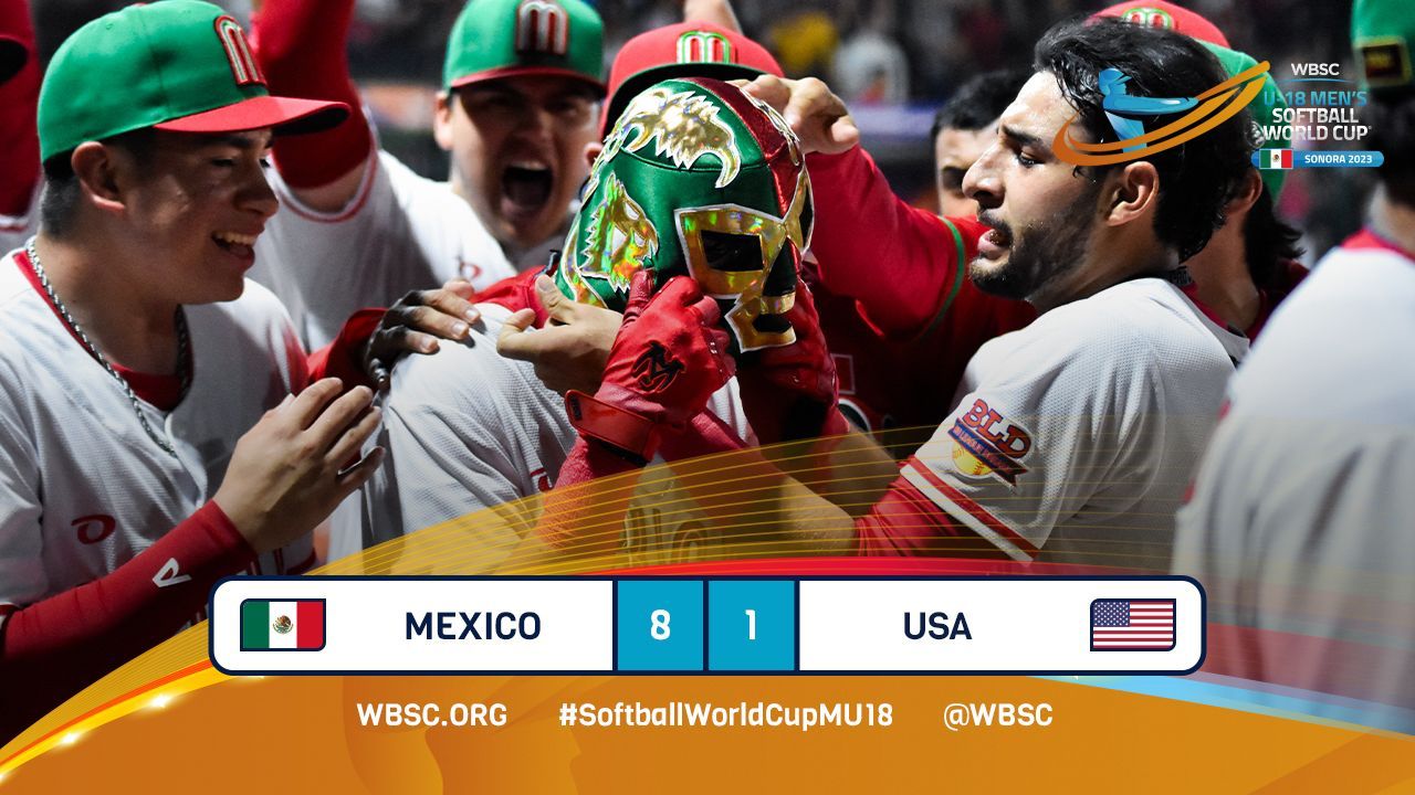 México derrota a Estados Unidos y sigue invicto en el Mundial de Softbol U18 en Hermosillo