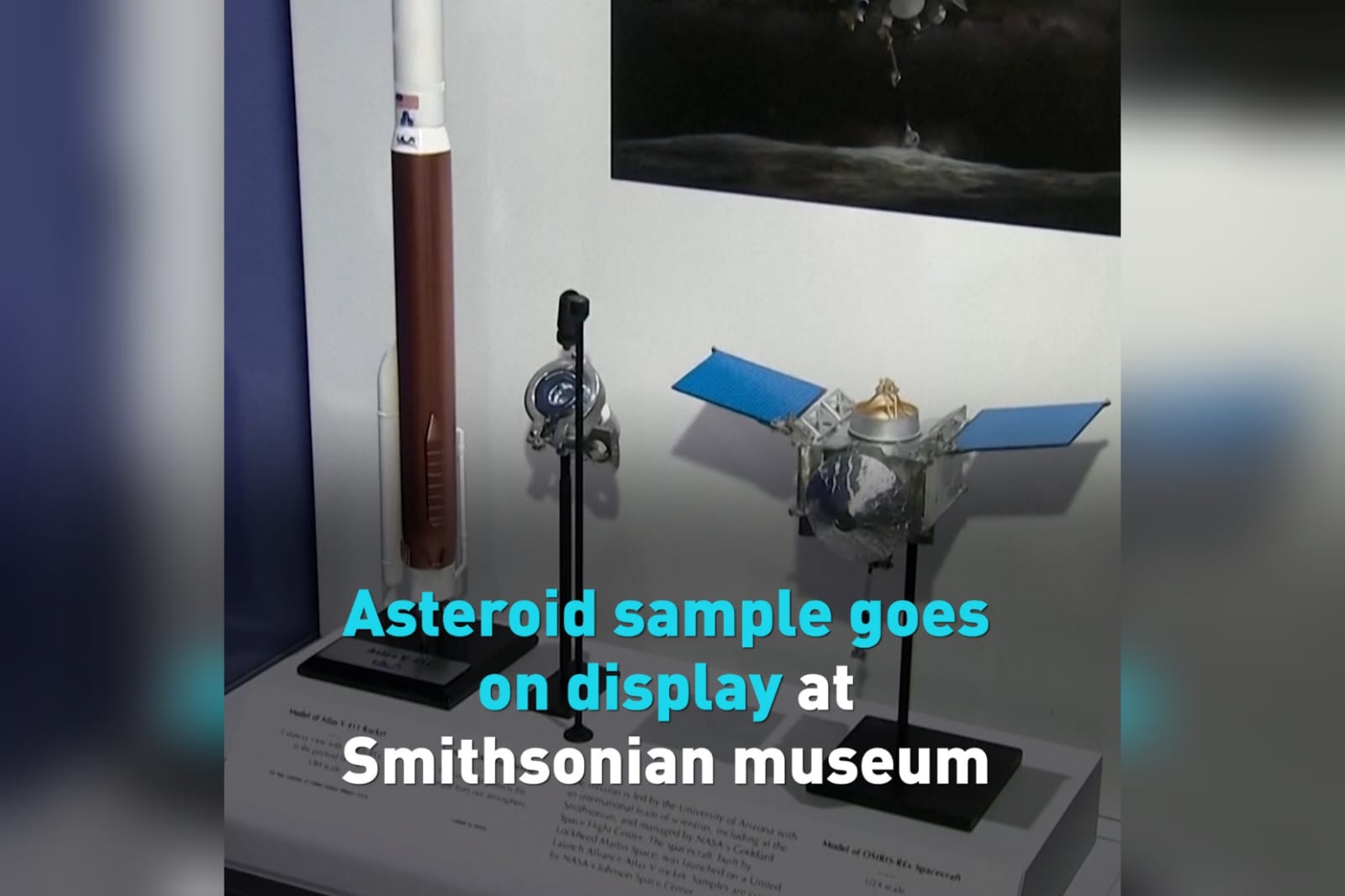 ¡A la vista del mundo! Exhiben muestras del asteroide ‘Bennu’, recolectadas por la misión Osiris-Rex de la NASA