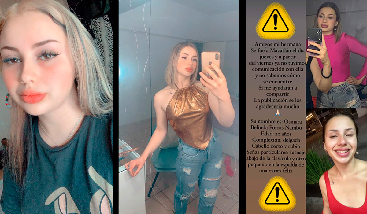 Joven originaria de Chihuahua desaparece en Mazatlán; llevan 4 días buscándola