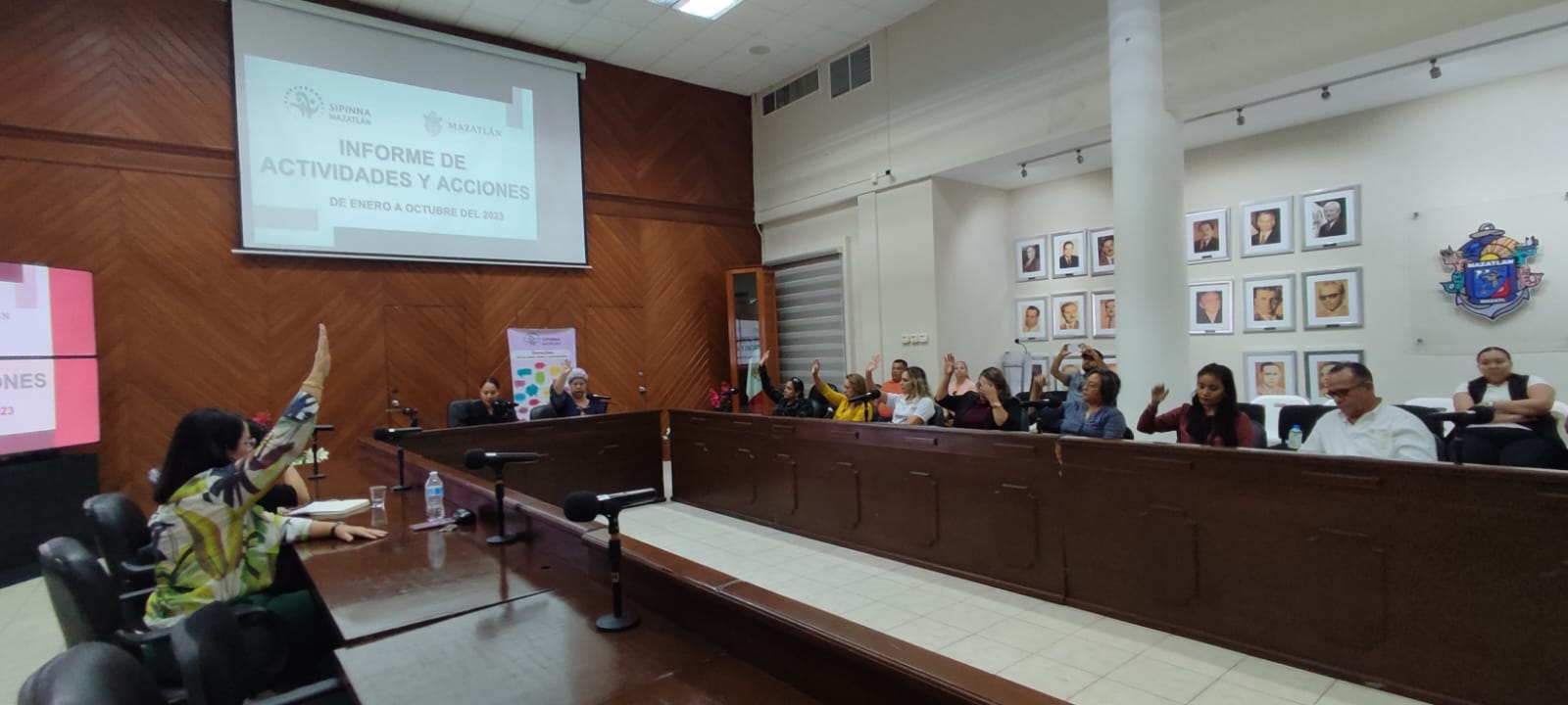 La mitad de funcionarios de Mazatlán no acuden al informe de trabajo de SIPINNA