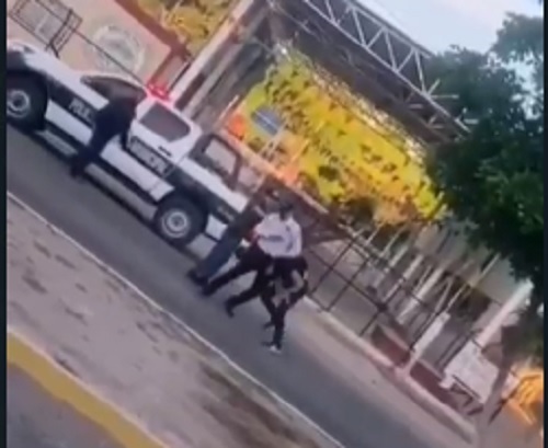 Trasciende agresión a un elemento de vialidad del municipio de El Fuerte