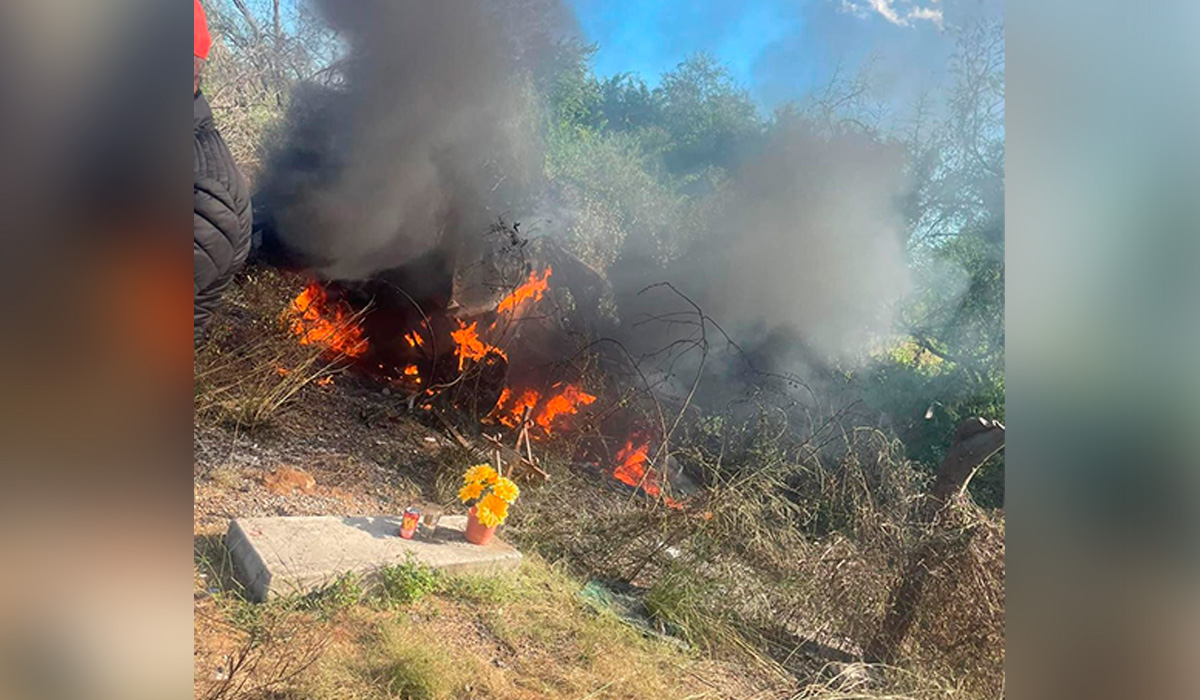 Identifican al conductor calcinado en accidente en Choix