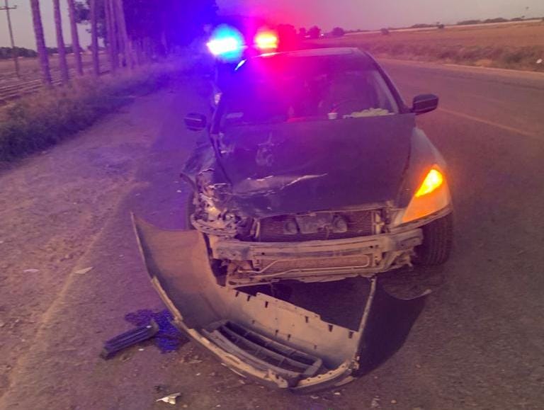 Una persona lesionada y daños materiales tras choque por la Guasave-Las Glorias