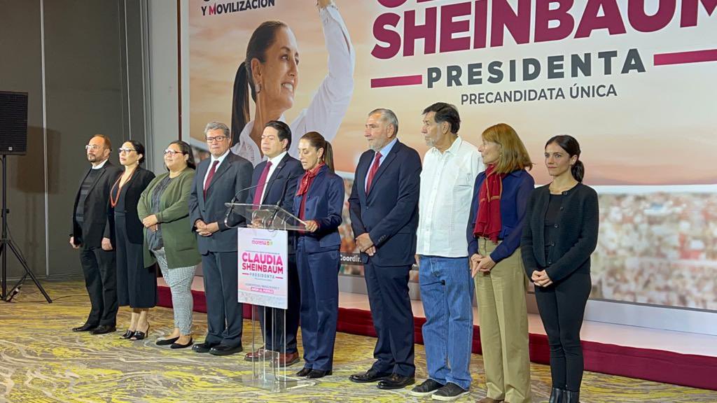 Team Sheinbaum: Presenta Claudia a su equipo de campaña; se suma Tatiana Clouthier y Mario Delgado