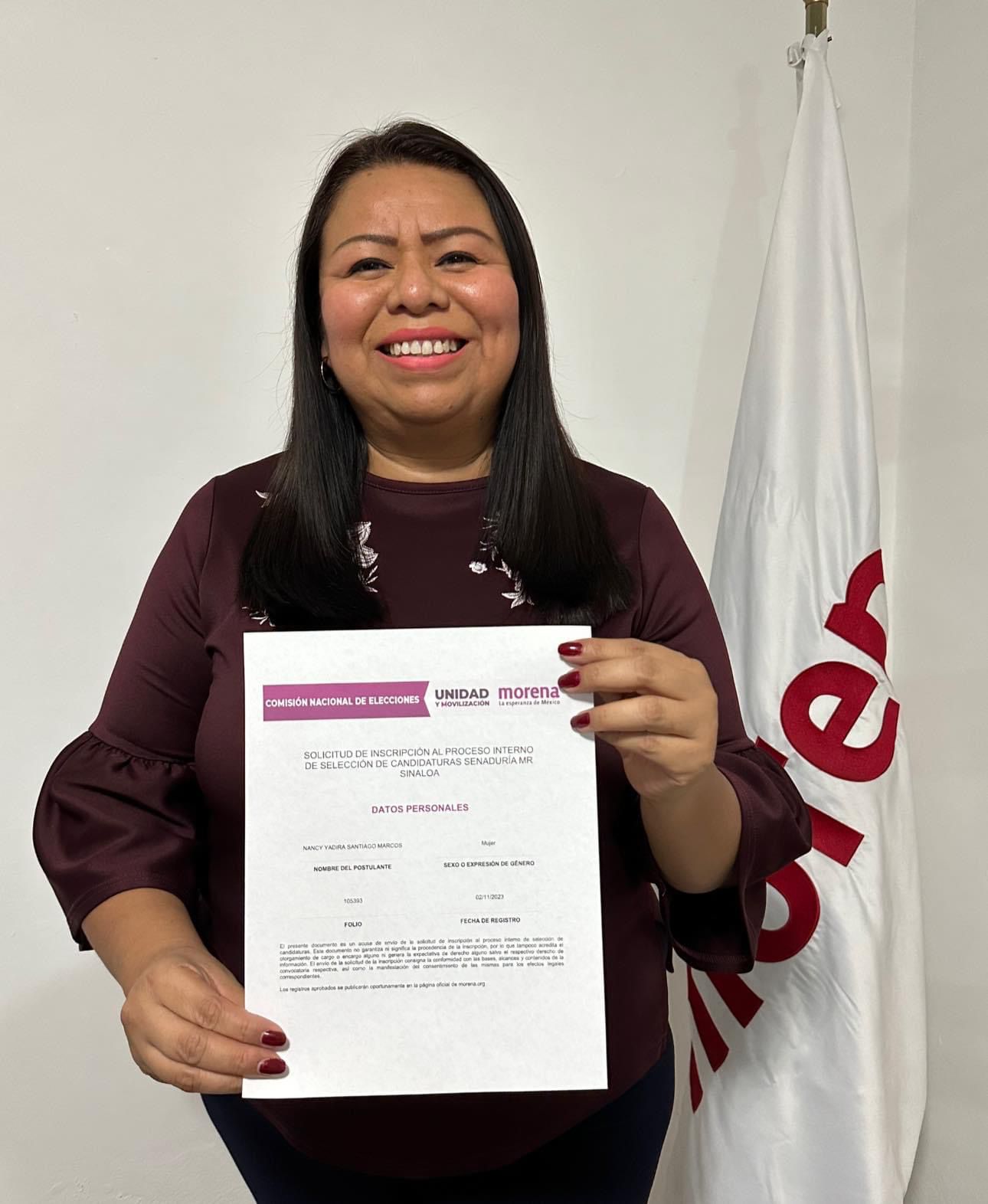 Yadira Marcos también quiere ser Senadora en Culiacán