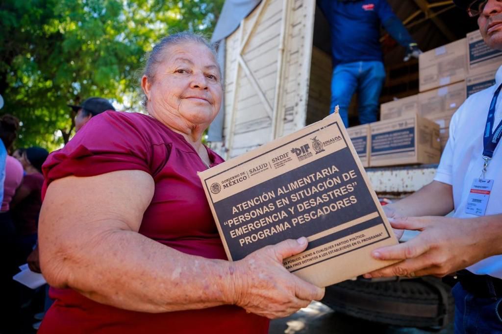 Más de 2 mil despensas ha entregado el DIF Sinaloa en apoyo a pescadores de Guasave