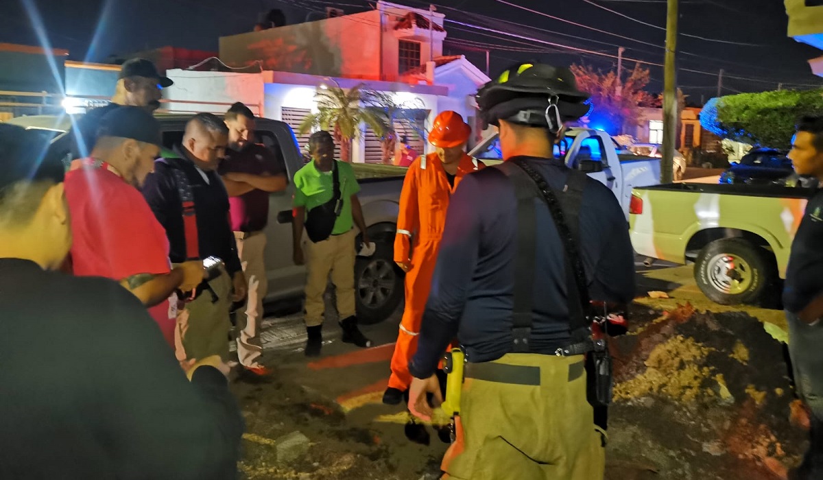 Fuga de gas natural alerta a vecinos de fraccionamiento de Los Mochis
