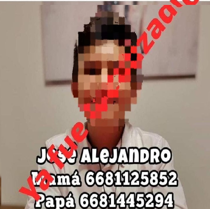 José Alejandro es localizado en una plaza de los Mochis, el menor jugaba “Reto de las 48 horas”