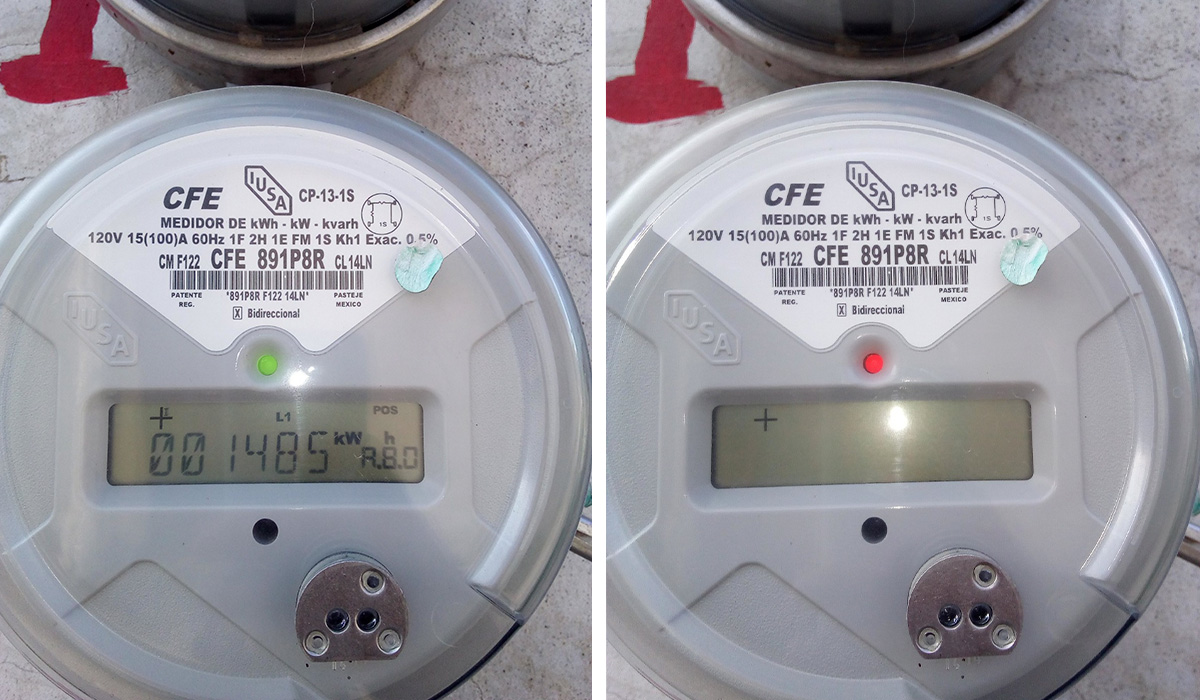 Verde, naranja o rojo ¿Qué significa cada color en la luz de tu medidor de la CFE?