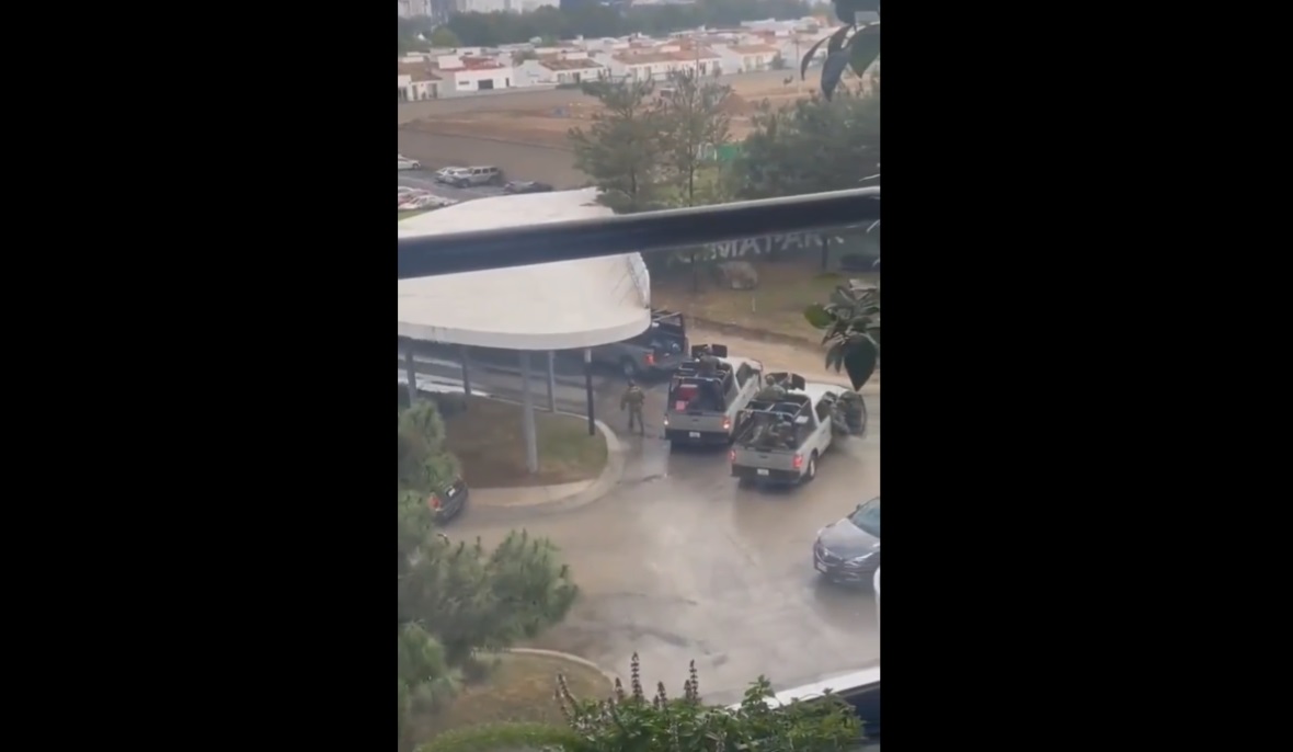 Operativo de la Marina en Cima Park, en Zapopan, Jalisco. Captura de Pantalla