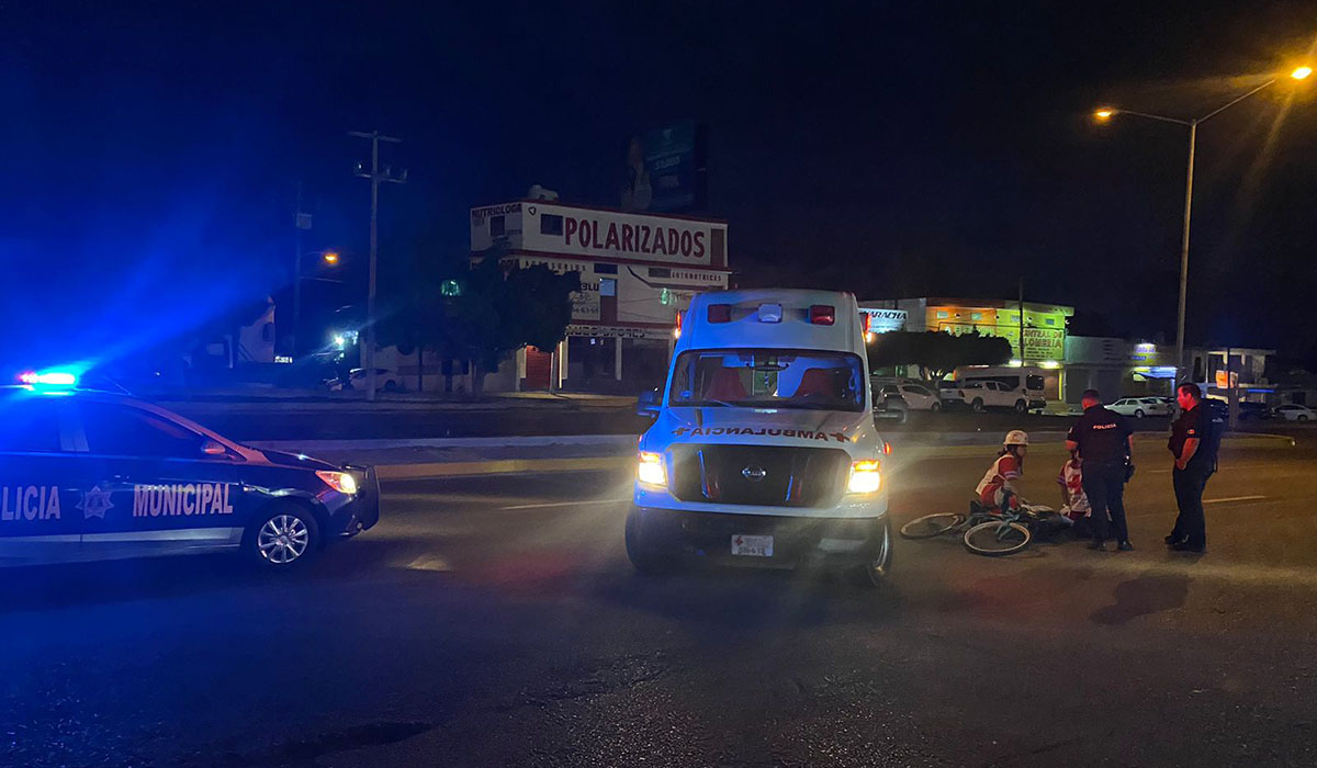 Atropellan a ciclista sobre la internacional México 15 en Mazatlán