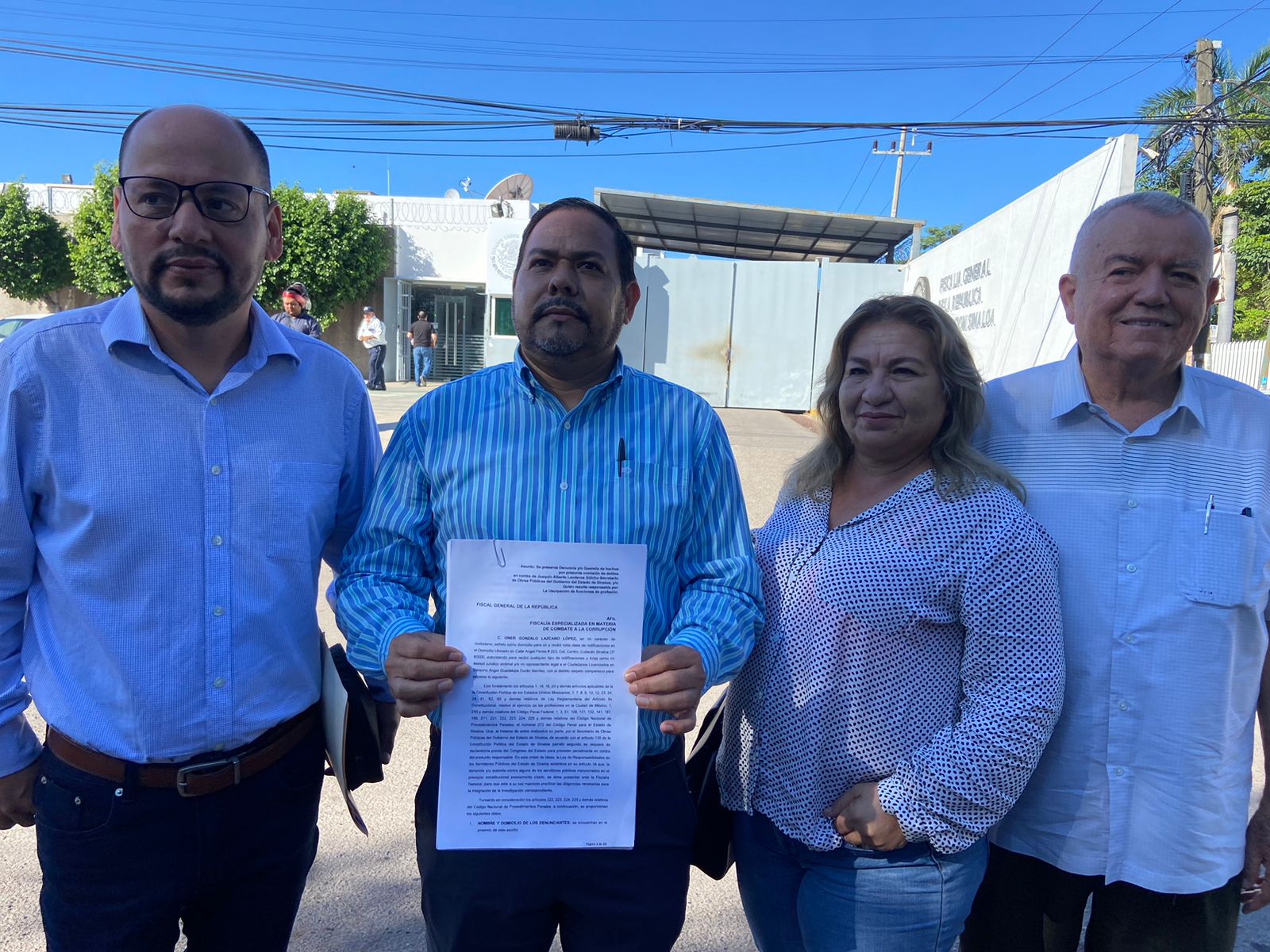PRD presenta denuncia ante la FGR en contra del secretario de Obras Públicas del Estado
