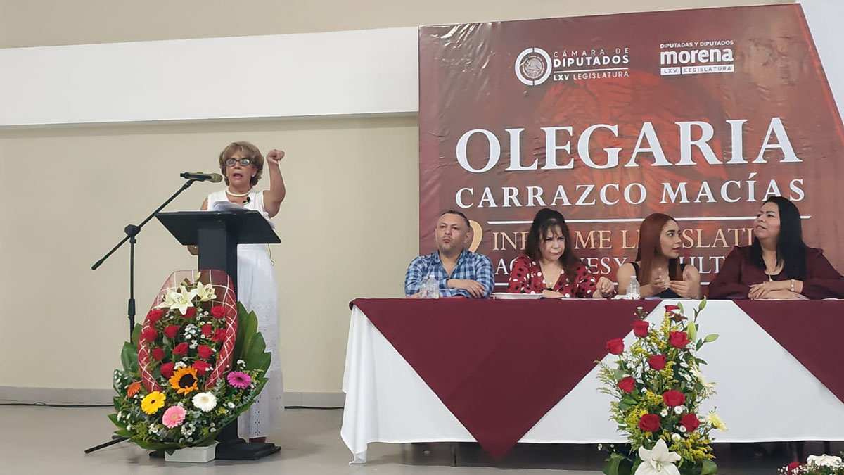 Grandes logros, gestiones y ayuda social fue el informe legislativo de la diputada Olegaria Carrasco 