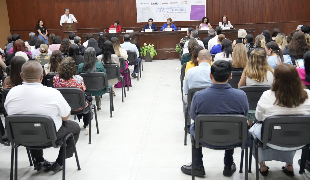 Realizan el encuentro ‘Sinaloa en la Ruta del Sufragio: Del Voto a la Paridad’