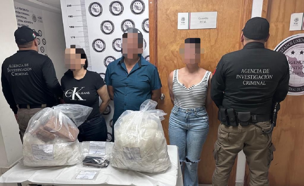 Detienen a tres personas con droga en Ahome; uno tiene antecedentes en Estados Unidos