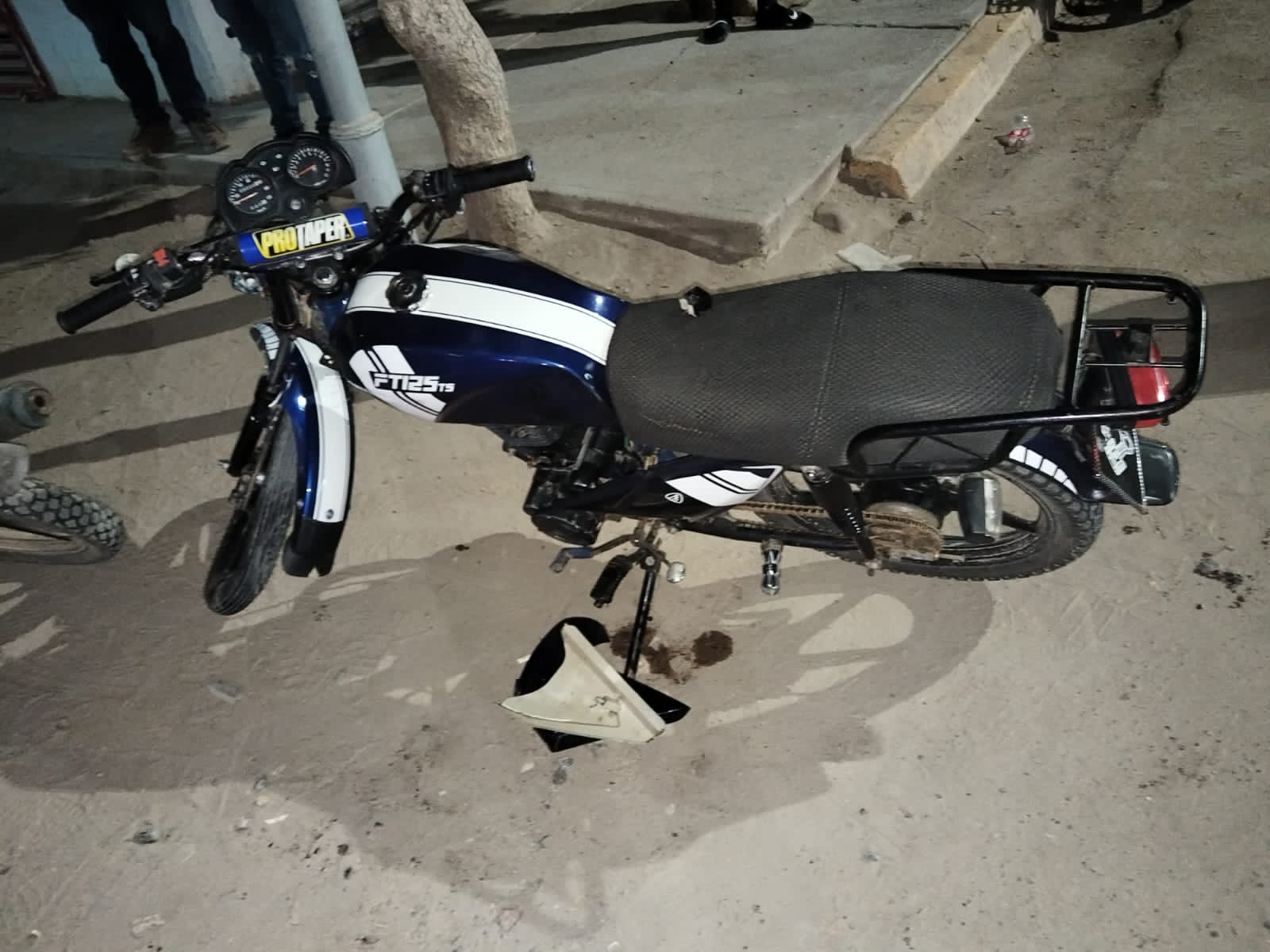 A pocas horas de Año Nuevo, motociclista resulta lesionado en Guasave