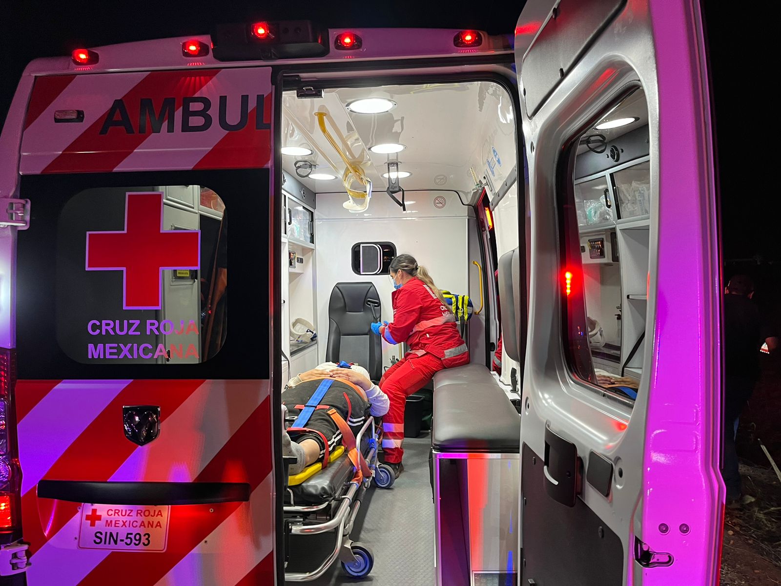Accidente en el Libramiento Oriente en Ahome deja dos personas lesionadas
