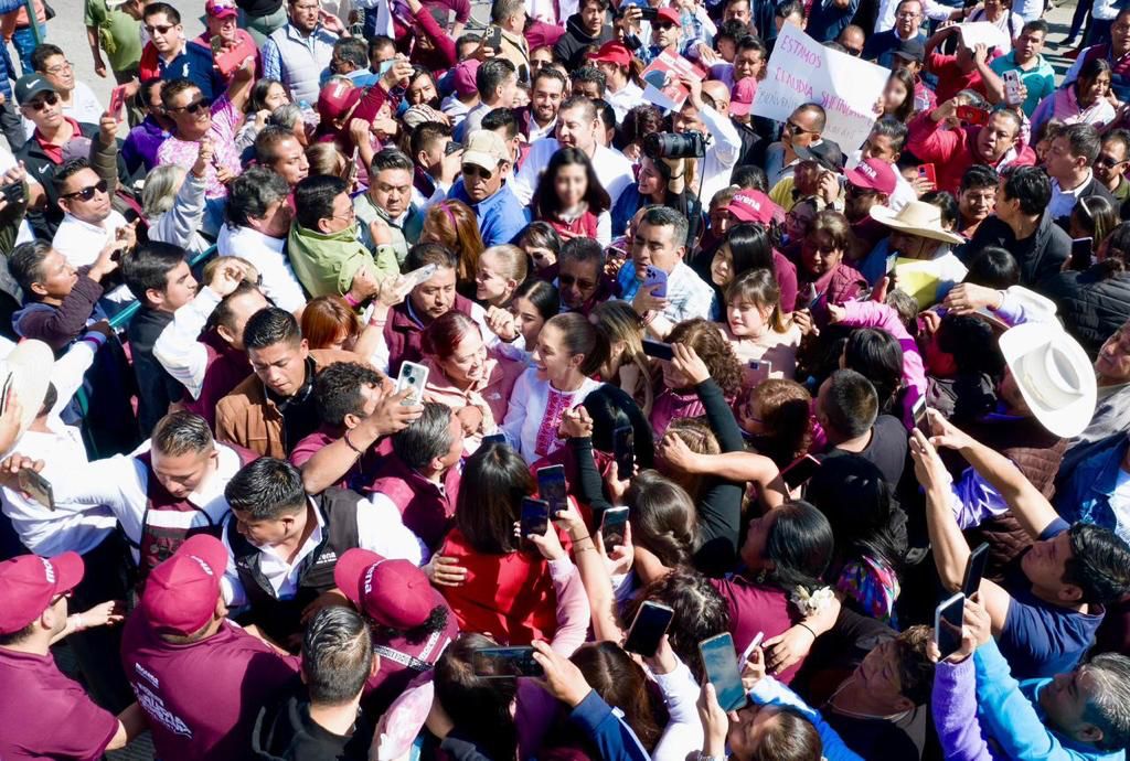 Claudia Sheinbaum termina el año 2023 recorriendo México en su precampaña