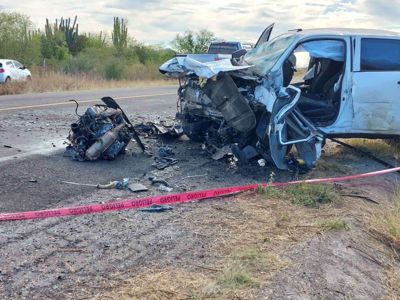 Fuerte accidente deja a una persona sin vida entre Carricitos y Caiteme, en Salvador Alvarado