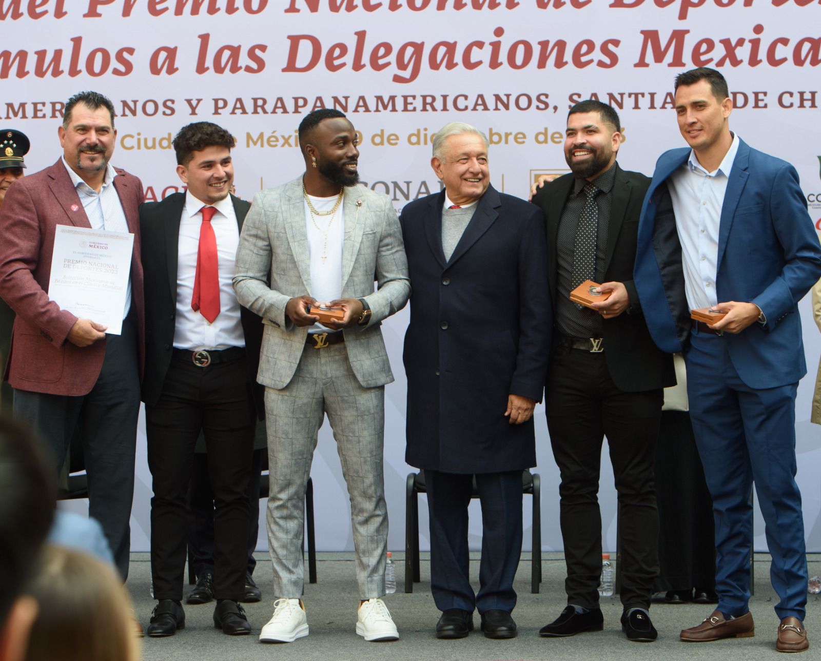 La Selección Mexicana de Beisbol recibe el Premio Nacional del Deporte 2023
