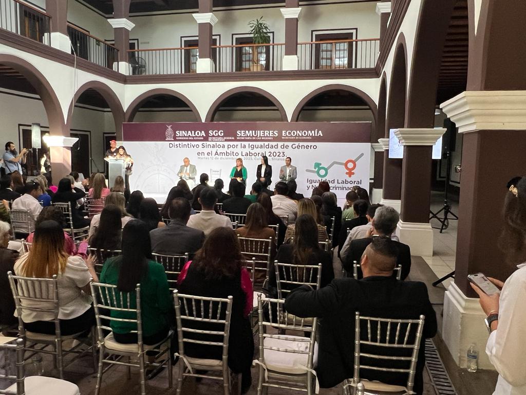 Por cumplir con la Igualdad de Género en el Ámbito Laboral, 20 empresas sinaloenses reciben distintivo