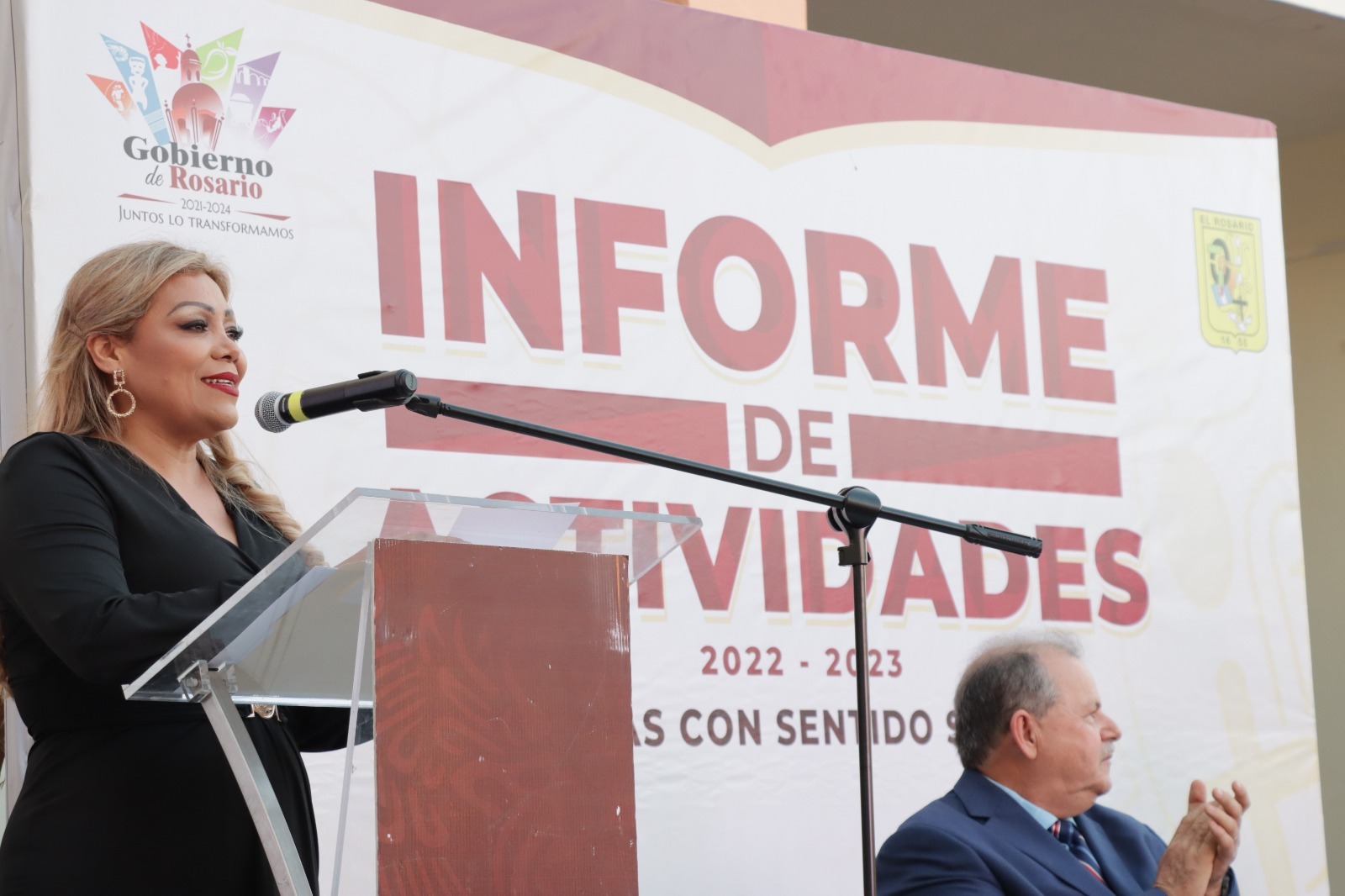 Rinde Claudia Valdez su Segundo Informe de Actividades del Gobierno de El Rosario