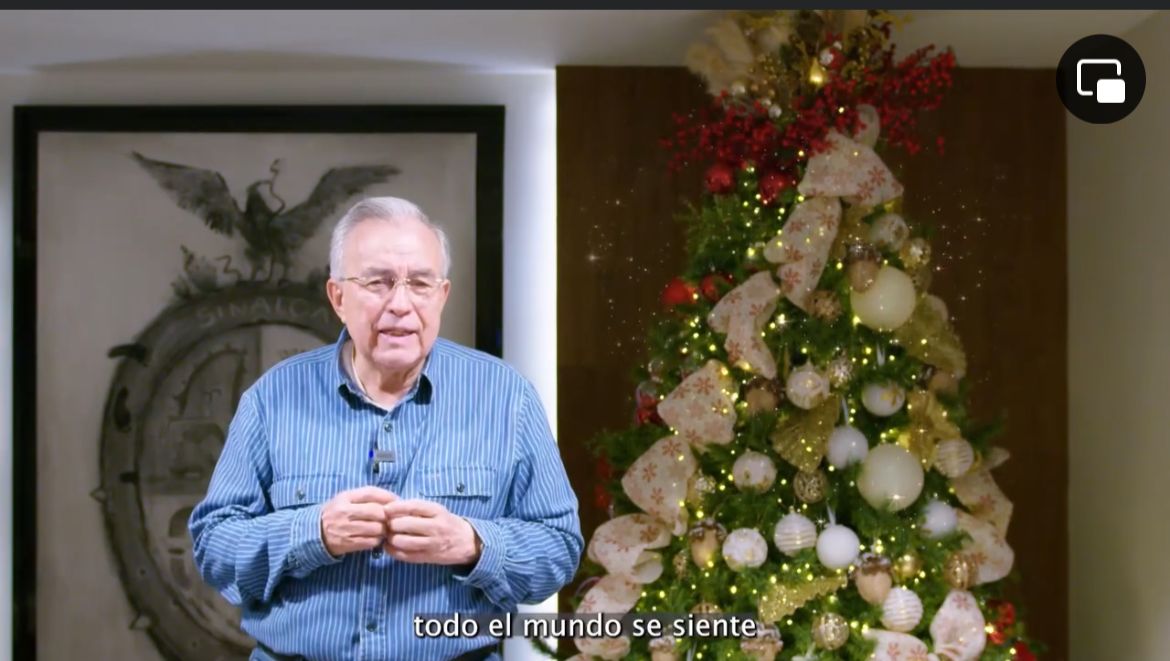 ‘Es una fecha para reír y no llorar’: Rocha desea Feliz Navidad y pide no tronar cuetes, ni disparar al aire
