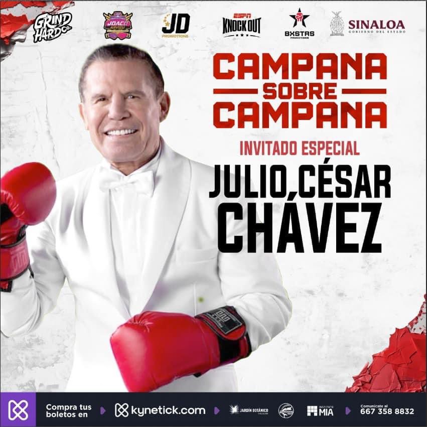 Todo listo para la función de box ‘Campana sobre Campana’ en Culiacán; JC Chávez será invitado especial