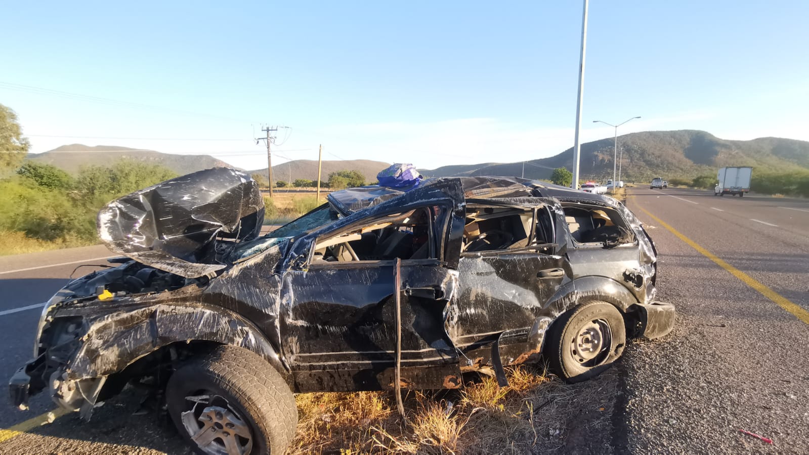 Volcadura en el Poblado 7, Ahome, cobra su primera víctima mortal