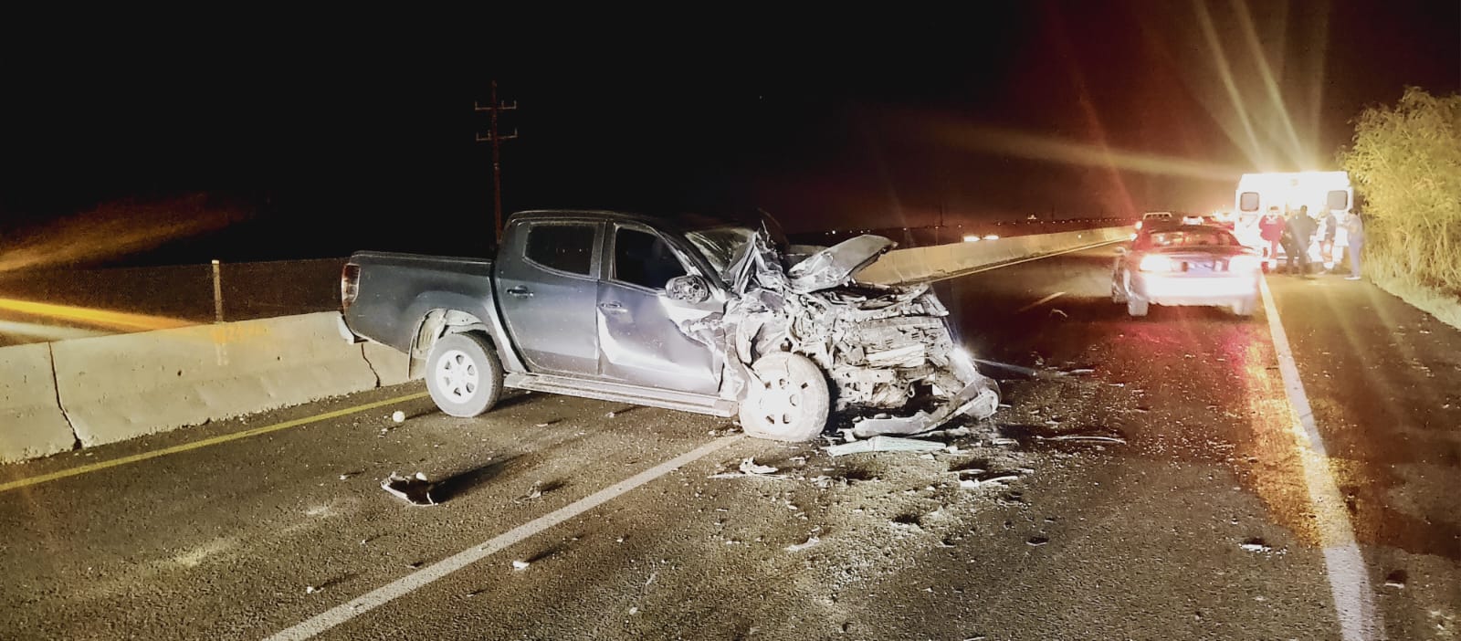 Aparatoso choque por la México 15 a la altura de Guayparime deja dos lesionados
