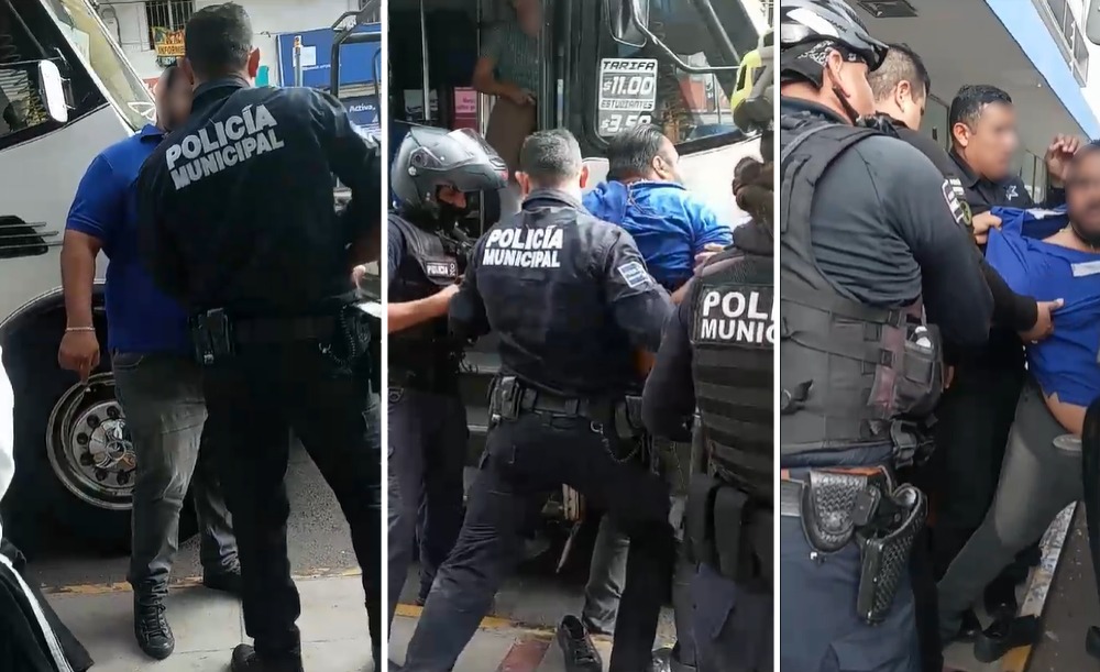 VIDEO: Acusan abuso policial en detención a camionero, ‘garbanzo’ y una pasajera en el Centro de Culiacán