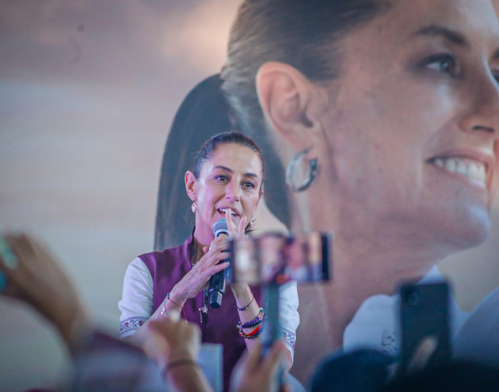 Navolato recibe a Claudia Sheinbaum con muestras de cariño y apoyo