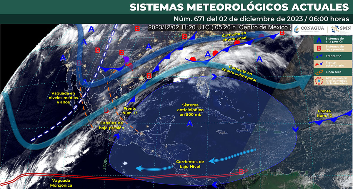 Ten listo el paraguas, se esperan lluvias en estos estados