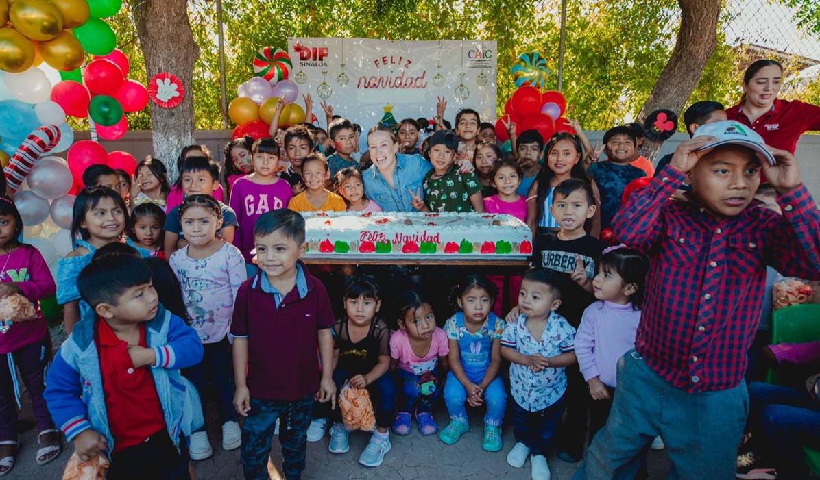 DIF Sinaloa celebra posada a niñas y niños del albergue de Villa Juárez, Navolato