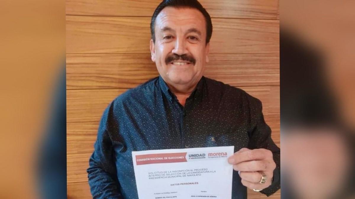 ¡Va de nuevo! Se registra Eliazar Gutiérrez como aspirante a la alcaldía de Navolato por Morena