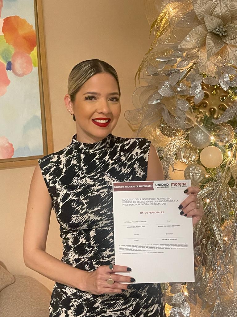 Es Estrella Palacios segunda mujer registrada aspirante a la alcaldía de Mazatlán por Morena