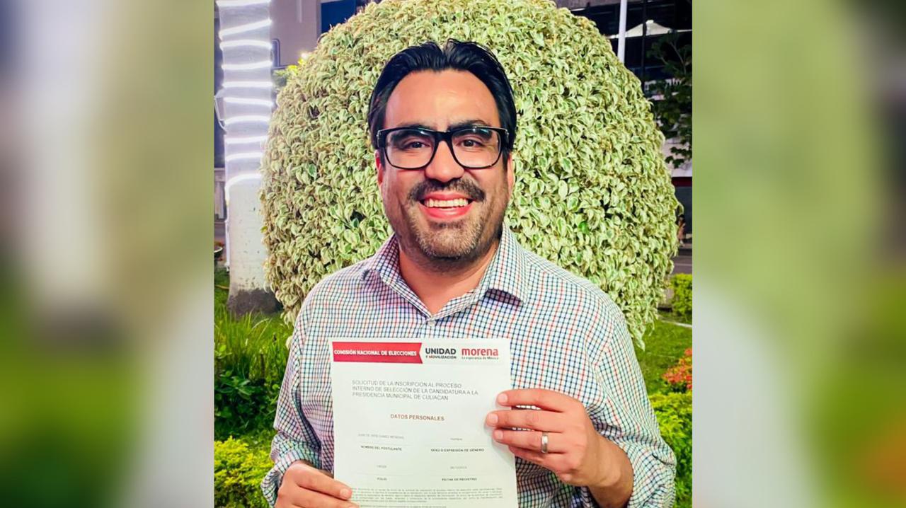 Oficializa Juan de Dios Gámez Mendívil su registro para buscar la alcaldía de Culiacán