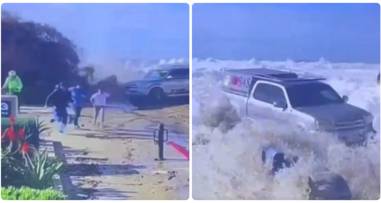 ¡Susto! Ocho lesionados deja ola de 7 metros que golpea en playa de Ventura, California